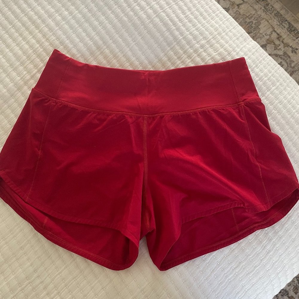 Dark Red Lululemon athletic short
